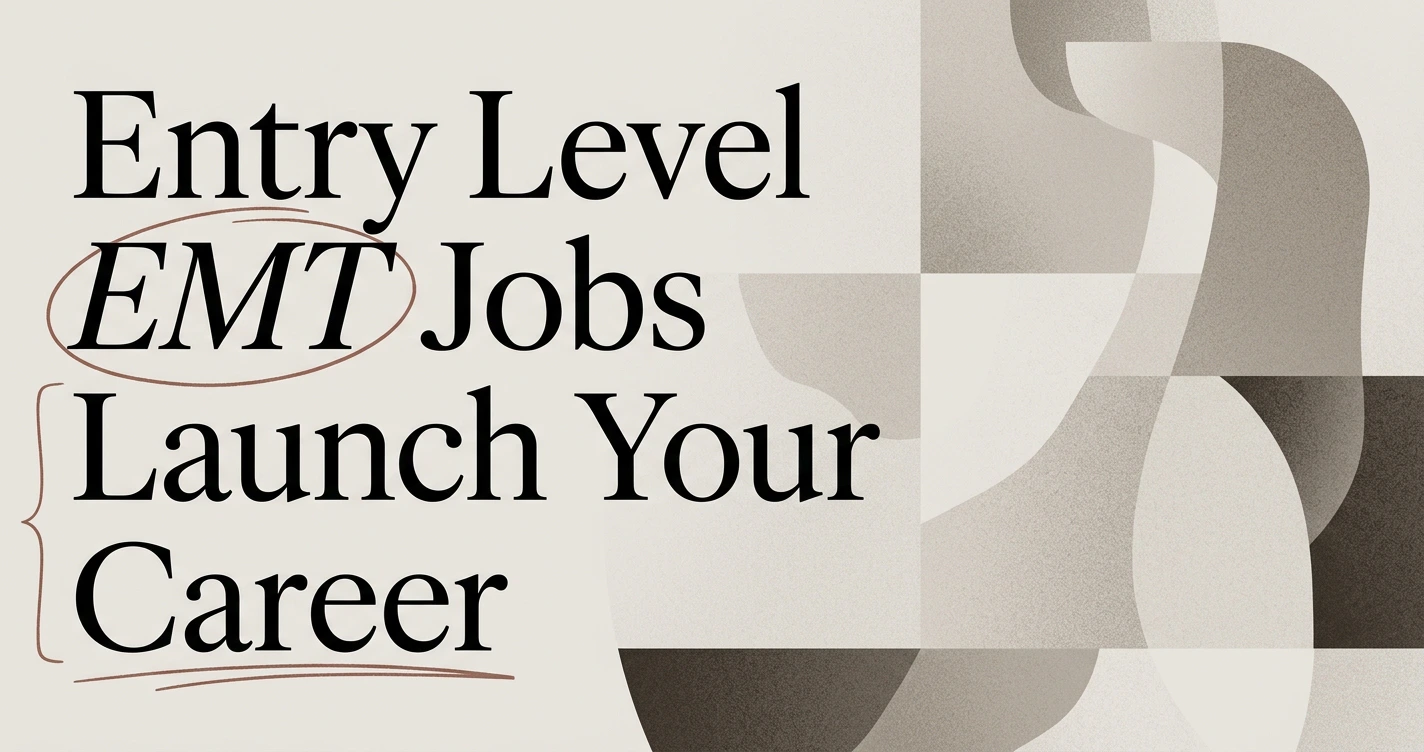 Entry Level EMT Jobs in the USA: Launch Your Career